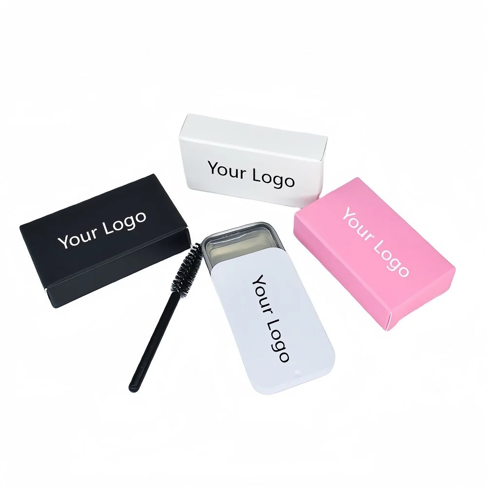 Wholesale Tin Box Packing Long Lasting Private Label Eyebrow Soap Gel Brow Soap Vegan Brow Wax Soap