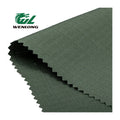RTS Woven Camouflage Ripstop Fabric Plain Dyed Anti Tearing Waterproof Am Green T/C 65/35 for Boys Uniform