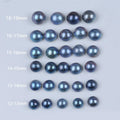 Natural Blue Button Shape AAA Grade Third Party Certified Freshwater Loose Pearls for Jewelry Making ZHUJI Brand CN ZHE Origin