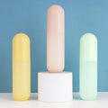 90ml Custom Color Pet Macaron Round Empty Capsule Packaging Bottles Plastic Lotion Pump Mist Spray Bottle for Perfume