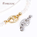 18K Gold Plated Brass Metal Connector Lock for DIY Pearl Jewelry Jewelry Making Fastener End Caps Clasps Beads Fittings