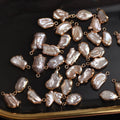 Unnatural Baroque Pearl Beads 18K Gold Plated DIY Jewelry Accessories Handmade Earrings Necklace Materials