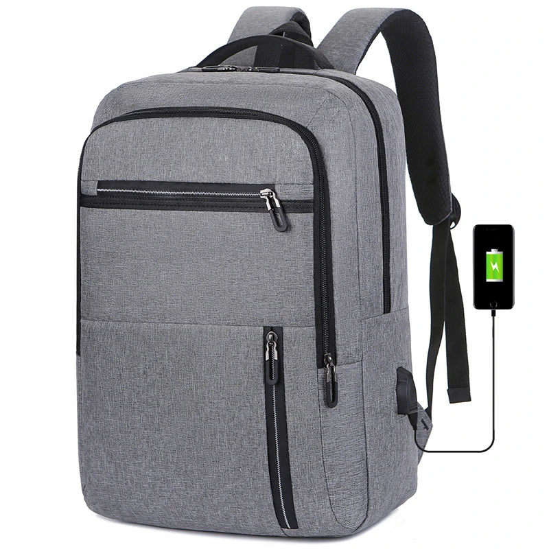 Customizable 15.6 Inch Slim School Men Business Waterproof Bag Girls College Laptop Backpack With USB