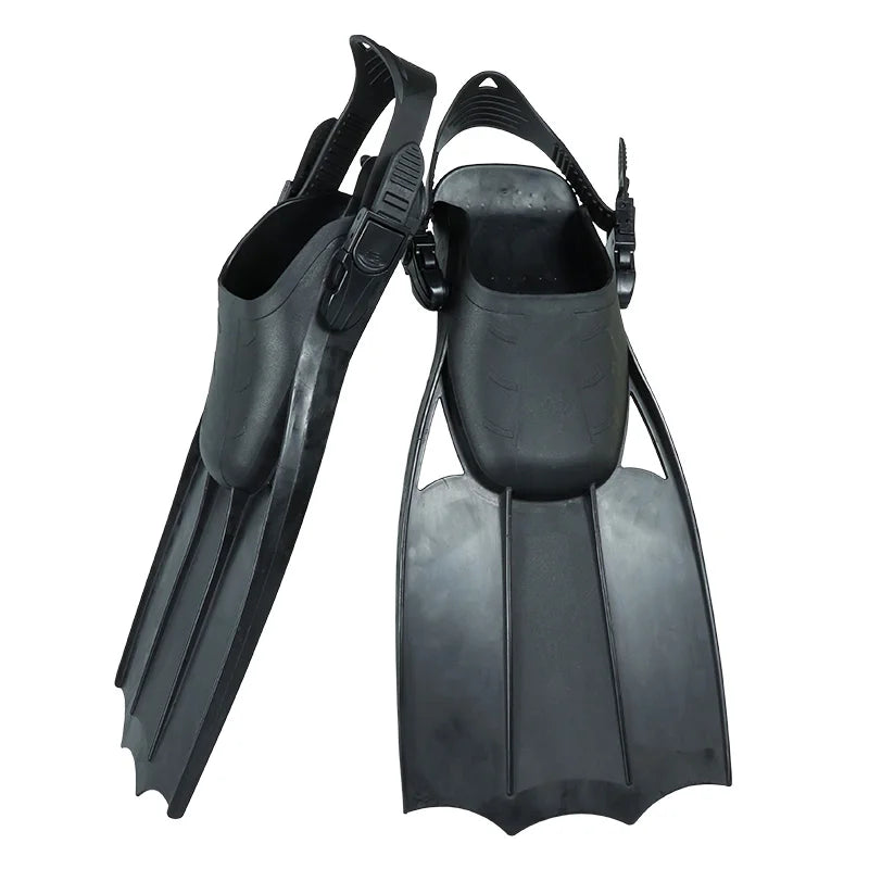 Factory Underwater Sports Flipper Custom OEM PP+TPR Dive Jet Fin String Long Soft Power Scuba Diving Fins Open Heel Pocket Adult