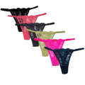 New Style Adjustable Waistband Low Rise Lingerie G String Lace Transparent Lady Panties Women's Underwear Thongs