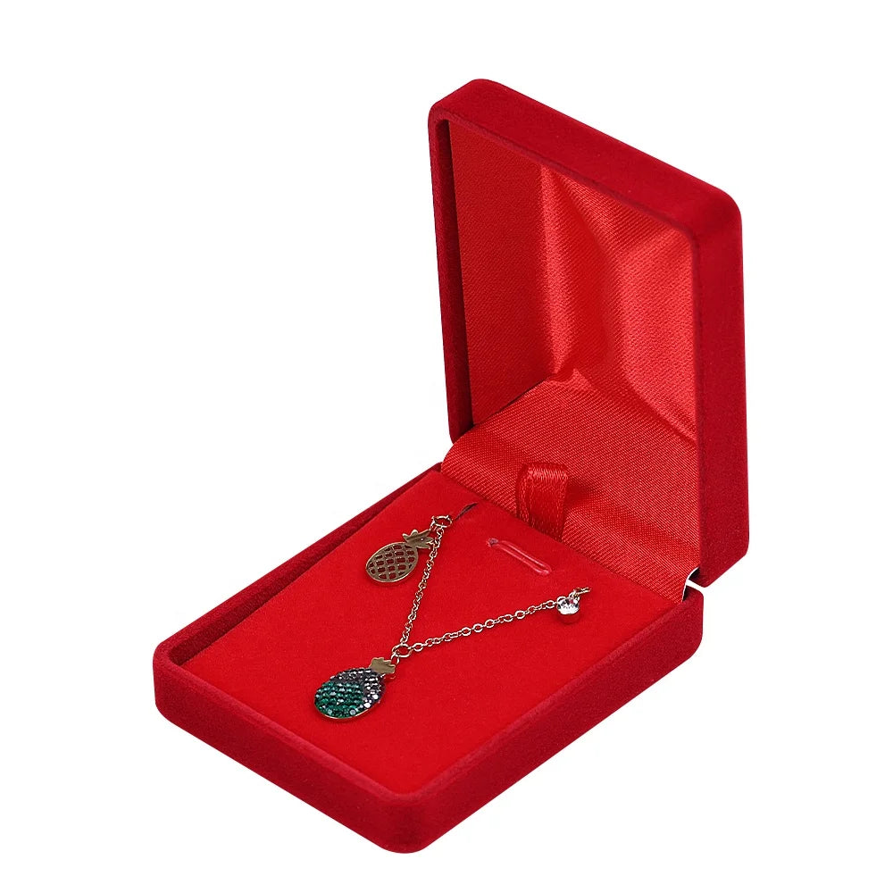 Manufacturer Flocking Jewelry Boxes Jewelry Box Bracelet Gift Box Gift Earring Necklace Ring Velvet Jewelry Packing