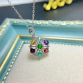 Wholesale Angel 925 Sterling Silver Women's Gemstone Necklace with Advanced Technology Rhodium and Gold Plating From China