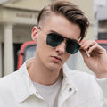Wholesale Custom Logo Fashion Good Quality Metal TR Frames Polarized TAC Lens QC Pilot Sunglasses Model 3340 for Men