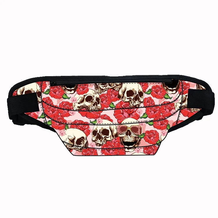 New Arrival Custom Lightweight Waist Belt Pouch Large Capacity Washable Zippered Fanny Pack Bag in Polyester Material