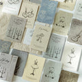 30 Stickers Per Pack Life Mark Series Vintage Literature Handbook Material Decorative Stickers