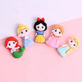 Mini Cartoon Cute Princess Flatback Resin Charms Cabochon for Slime Kid DIY Mobile Phone Hairclip Keychain Craft Decor
