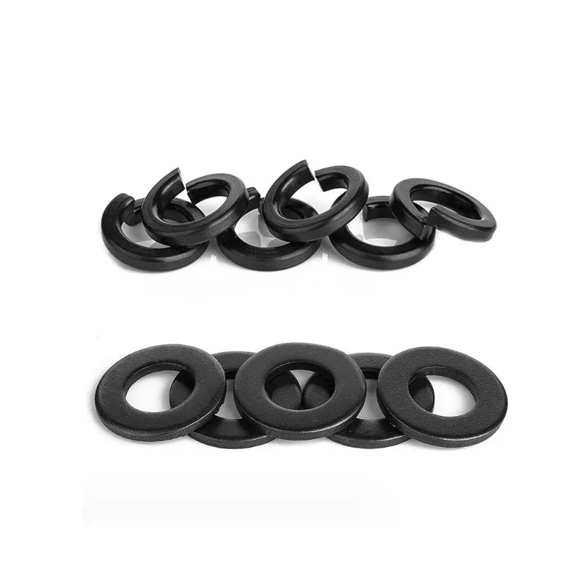 Customizable Single Coil Spring Lock Washer Zinc-Finished Carbon Steel Factory Black Color for Assembly