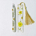 Handmade Dried Flower Resin Bookmarks and Pen Personalized Shimmer Resin Gift for  Student Teacher