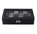 12 Slot Luxury Black Green Leather Watch Storage Display Organizer Box Case