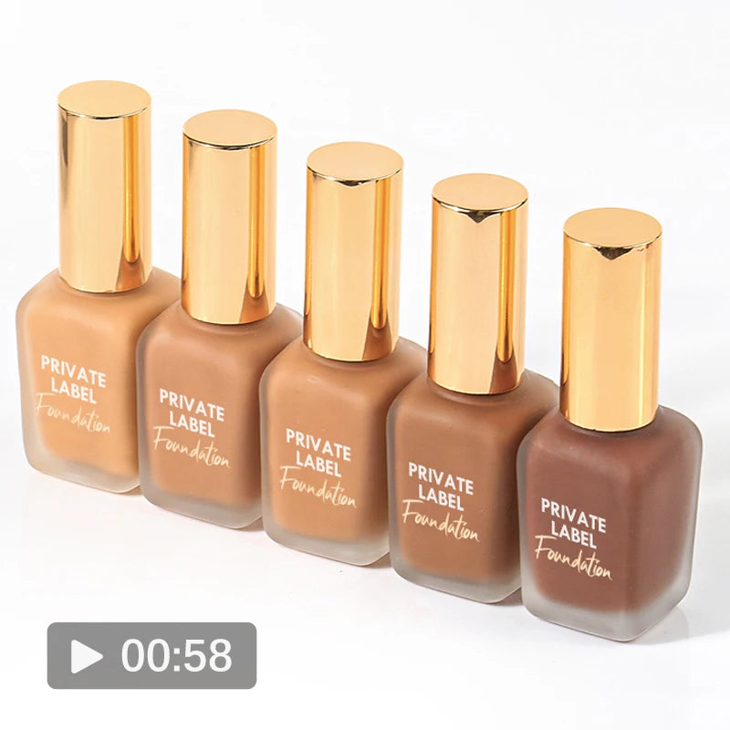 Private Label Custom Logo Dark Liquid Concealer Full Coverage Oil-Control Waterproof Travel Size Makeup
