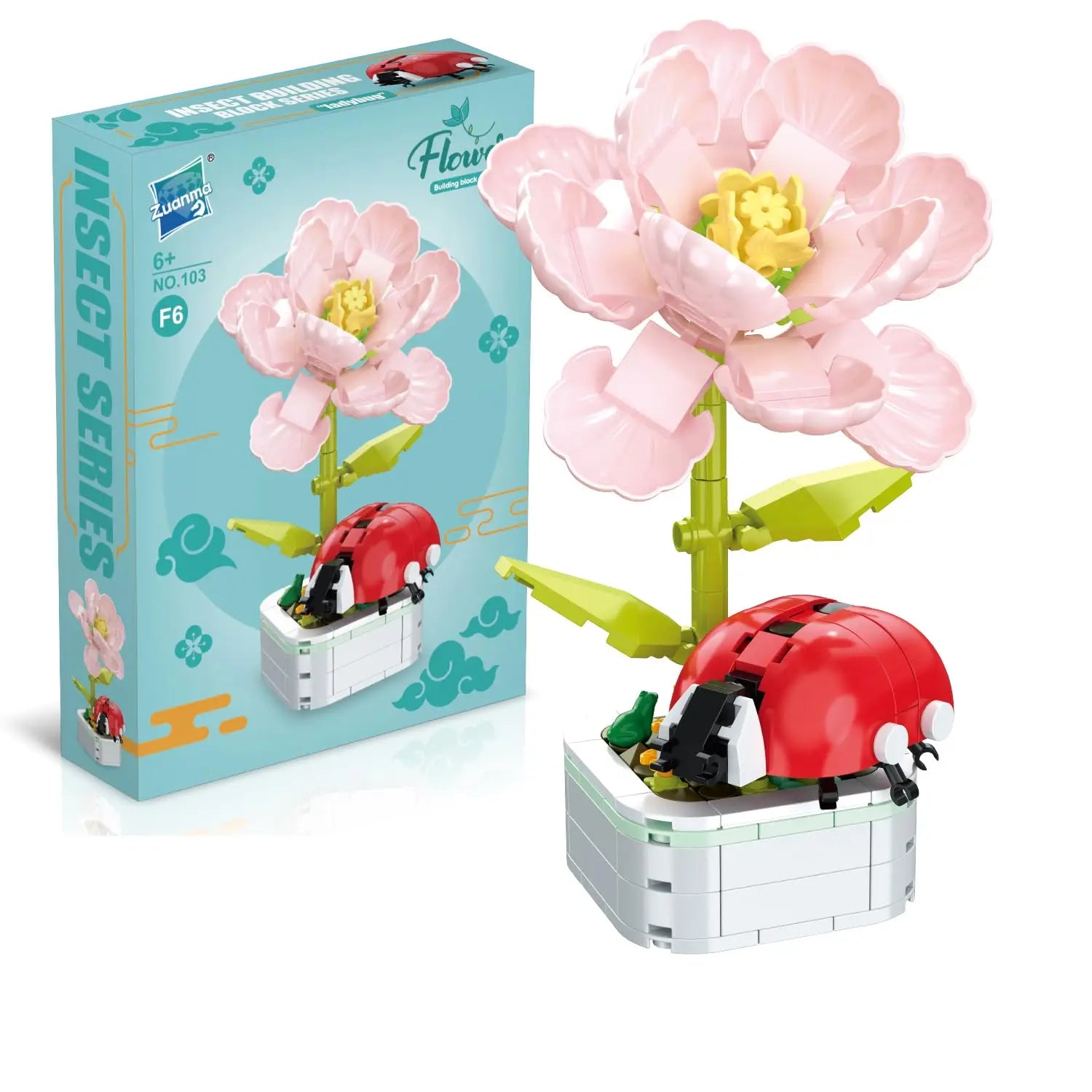 Flower Building Bouquet Set Flower Building Toys Building Blocks Flower Brick Toys for Home Room Decor Christmas Birthday