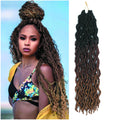 Synthetic 18inch Gypsy Locs Extension Jumbo Braids Freetress Wavy Curly Crochet Braid Hair Faux Locs Gypsy Locs