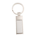 Wholesale Promotion Classic Blank Zinc Alloy Rectangle Key Chains & Tags 3.5cm*5cm with Letterpress & Digital Printing