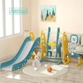 Kids Plastic Slide Swing Set Rocket-shaped Design CE CPC Certified Children Baby Toddler Indoor Outdoor Playground Wholesale OEM MegaBDM