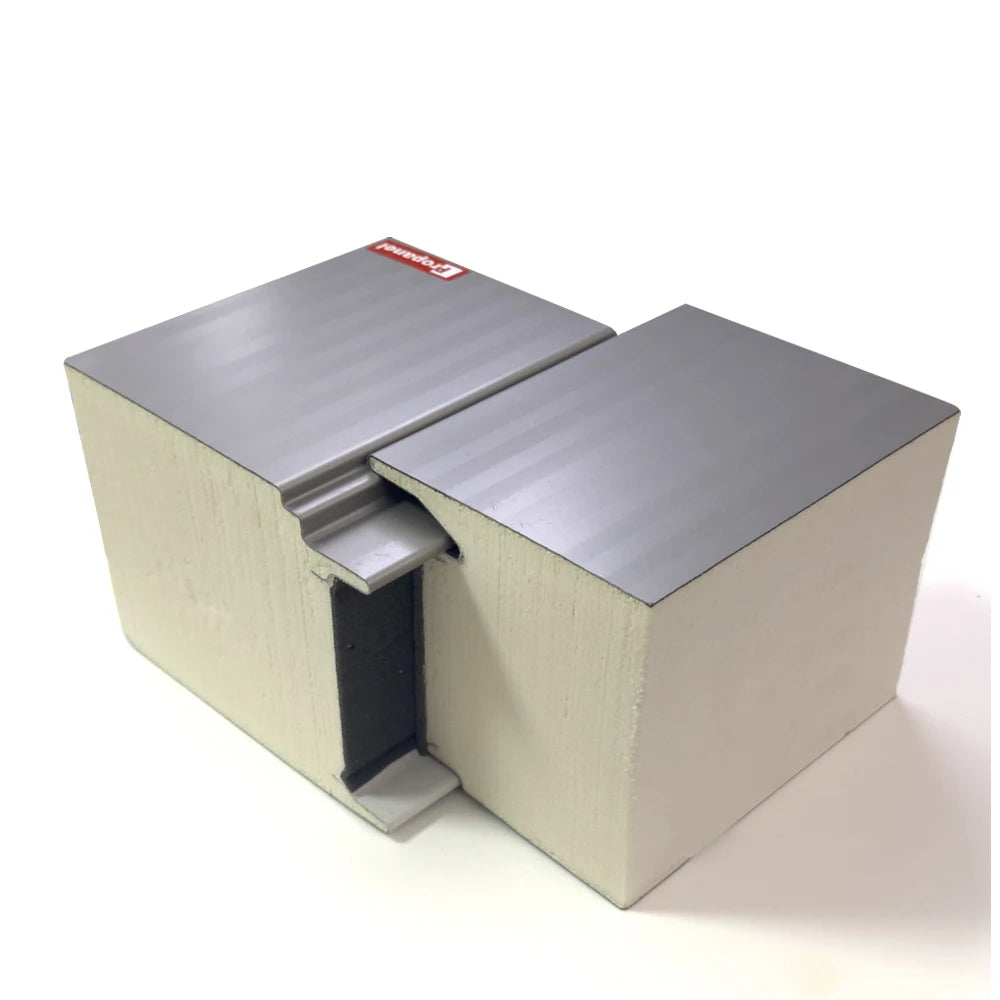 Modern Design Metal Cladding Facade Composite Material PU Pir Sandwich Panel for Prefab House Cold Room & Workshop Warehouses
