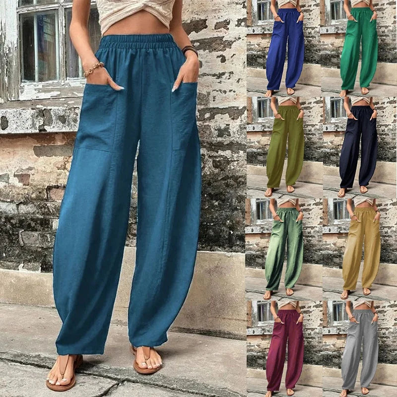 Beautiful Design Women's Pants Trousers Baggy Pants Women Cargo Pants With Side Pockets Daily Wear