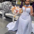 S991A 2026 New Fish Tail Main Wedding Ball Gown Bridal Supe Beads Same As Video Customize Beads Wedding Evening Party Dress