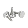 GB834 Stainless Steel 304 M4 4mm High Type Hand Tighten Flat Round Head Knurled Thumb Screw