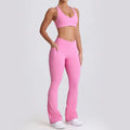Promotion Stock European and American Printed Two Piece Yoga Set Hip Lifting Elastic Yoga Pants Sports Underwear Fitness Set