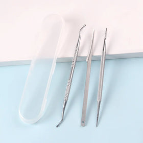 TSZS 100% Stainless Steel Ingrown Toenail Tool Nail Art Dual End Toe Nail Lifter Non Slip Pedicure Nail Cleaner Tool