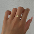 2024 Dazan HOT Autumn Winter New Trendy 18k Pvd Gold Plated Stainless Steel Minimalist Style Classic Tai Chi Chinese Dainty Ring