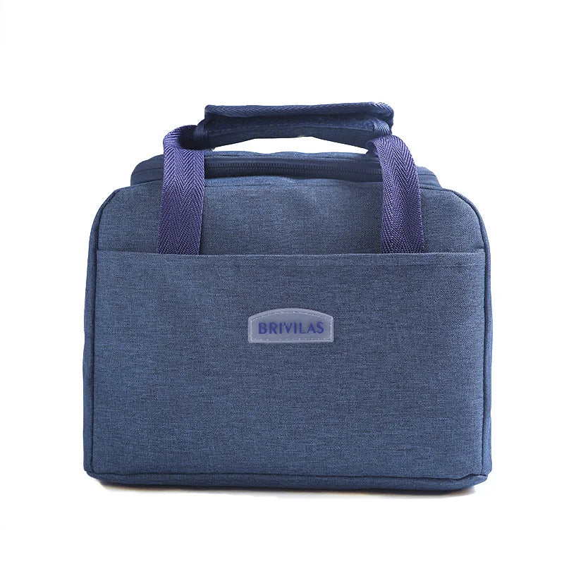 Wholesale Custom Logo Durable Waterproof 600D Oxford Leakproof Thermal Aluminum Foil Tote Insulated Cooler Box Lunch Bag