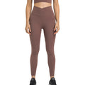 New Women Compression Quick Dry Soft Exercise Gym V Cut Yoga Pants Leggings With Pockets