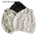 Spring Coach Jacket for Men Lightweight Autumn Men's Jackets Button up Pocked Business Casual Jacket Chaquetas