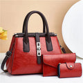 High Quality Branded Price Pu Lady Bags Leather Women Luxury 3pcs Handbag Sets