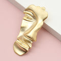 Jachon Custom Joker Half-Face Brooch New Style Golden Alloy Pin for Ladies for Party & Gift Web Celebrity Suit Accessories
