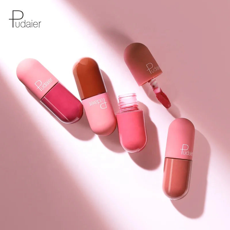 Custom Vegan Makeup Matte Lipstick High Quality 18 Colors Liquid Lipstick Private Label