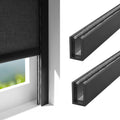 Wholesale Customized Electric Metal Light Gap Blocker Strip Side Tracks Accessories for Blackout Window Blinds Shades Plain MegaBDM