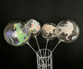 20 Inch Helium Dinosaur Bobo Balloon Clear Transparent Round Shape Bubble Balloons Stuffing for Party