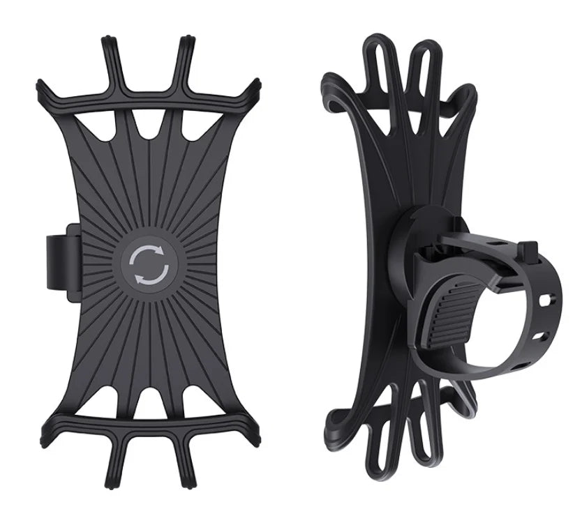at 360 Rotation Bike Phone Holder Silicone Flexible Adjustable Mobile Cell Holder for Scooter Motorcycle Bicycle Accessories
