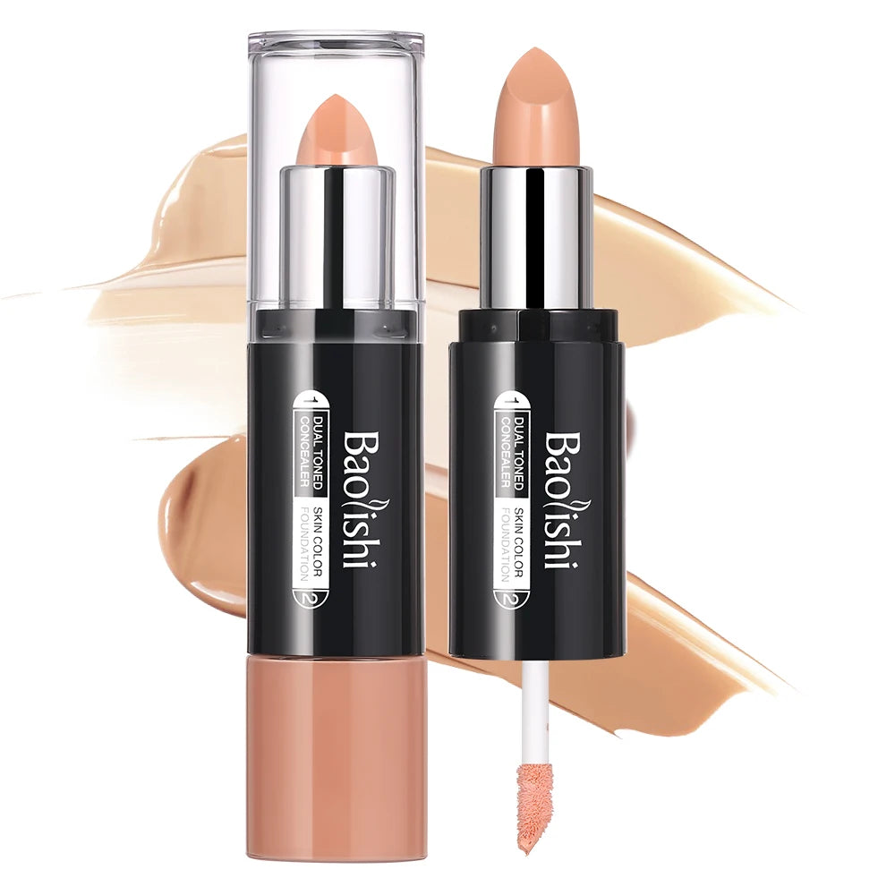 OEM Best-selling Makeup Waterproof Cream High-definition Cosmetic Stick Double-head Oil Control Whitening High-gloss Concealer