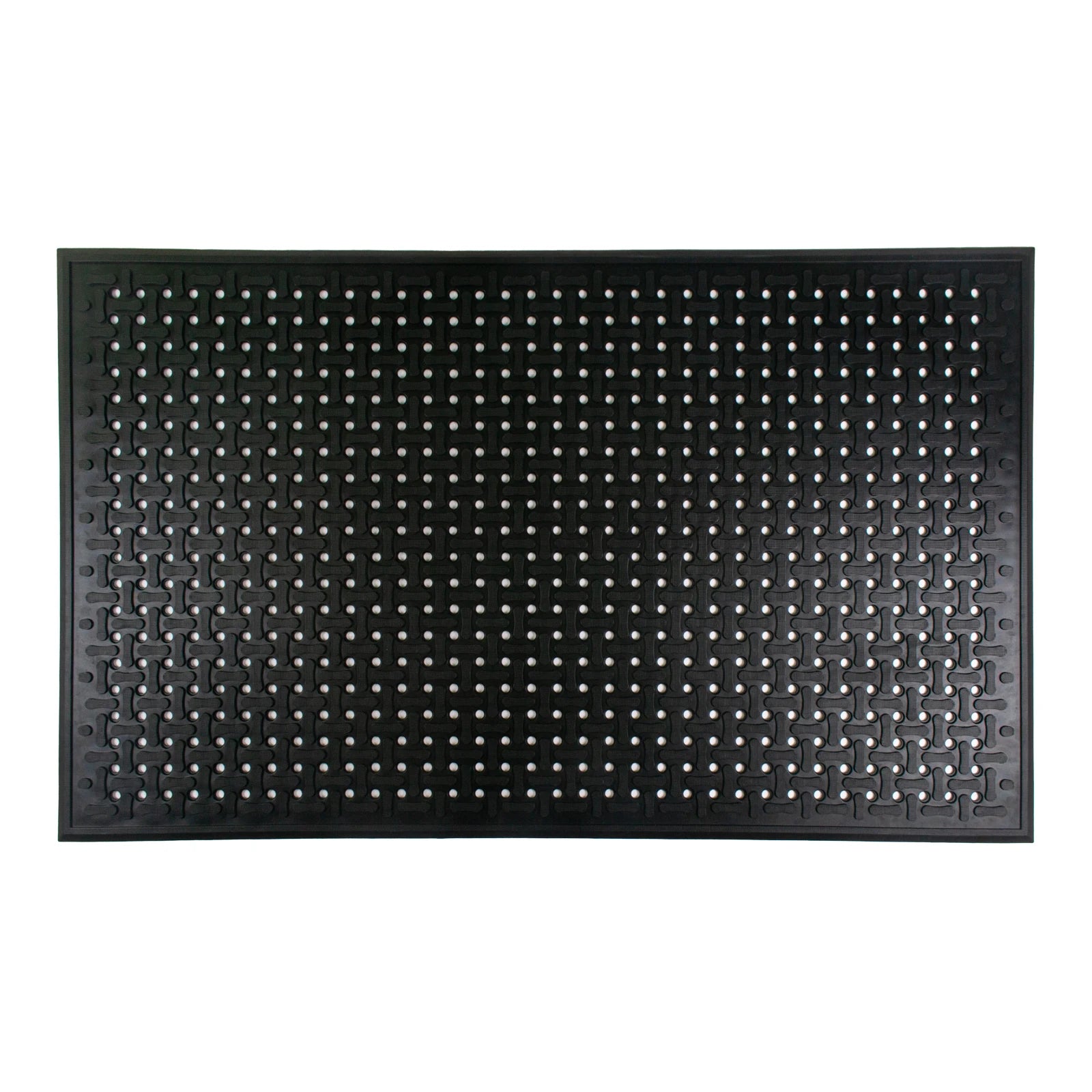 Commercial Heavy Duty Non-Slip Black Rubber Door Mats Anti-Fatigue Floor Mat for Kitchen New Bar Floor Mats