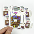 Vinyl Waterproof Personalized Custom Pvc Self Adhesive Paper Printing Sticker Cute Die Cut Logo Sticker Holographic Sticker