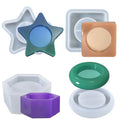 YS Star DIY Resin Mold Candle Holder Silicone Mold Wax Mould Clay Craft Making Home Decoration Cement Casting Molds Tools