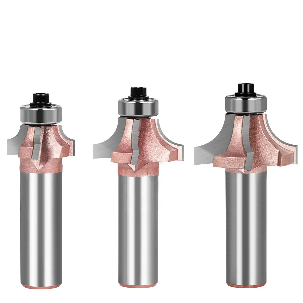 Four Blades Professional Table Top Edge Roundover Beading Tungsten Steel Router Bits for Wood Woodworking
