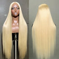 613 Glueless Wig Human Hair Ready to Wear Straight 7x5 Pre Cut Lace Bleached Knots 13x4 Glueless Lace Front Wig for Women