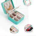 Customized Color Handmade Luxury Eco-friendly Rectangle Leather Embossed Design Portable Earrings Jewelry Storage Box 100 Pcs