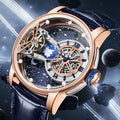 Celestial Series Men's Luxury Fully Automatic Steel Band Watch Waterproof Lightweight Glass Pointer Flywheel Gentleman Fashion