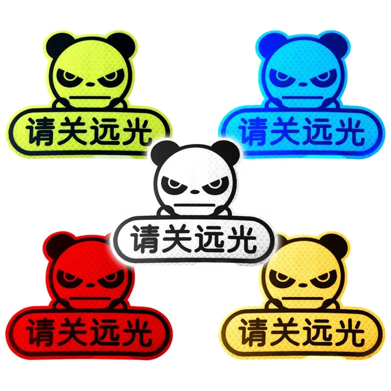 Customized Pattern Reflective Sticker Optional Sign Waterproof Car Reflective Bumper Sticker