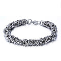 7mm 9mm Wide Wholesale Stainless Steel Jewelry Silver Chain Bangle Male Hand Bracelet