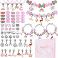 Charm Bracelet Making Kit Jewelry Making Supplies Mermaid Unicorn Gifts for Kids Girls Jewelry Bracelet Making Kit